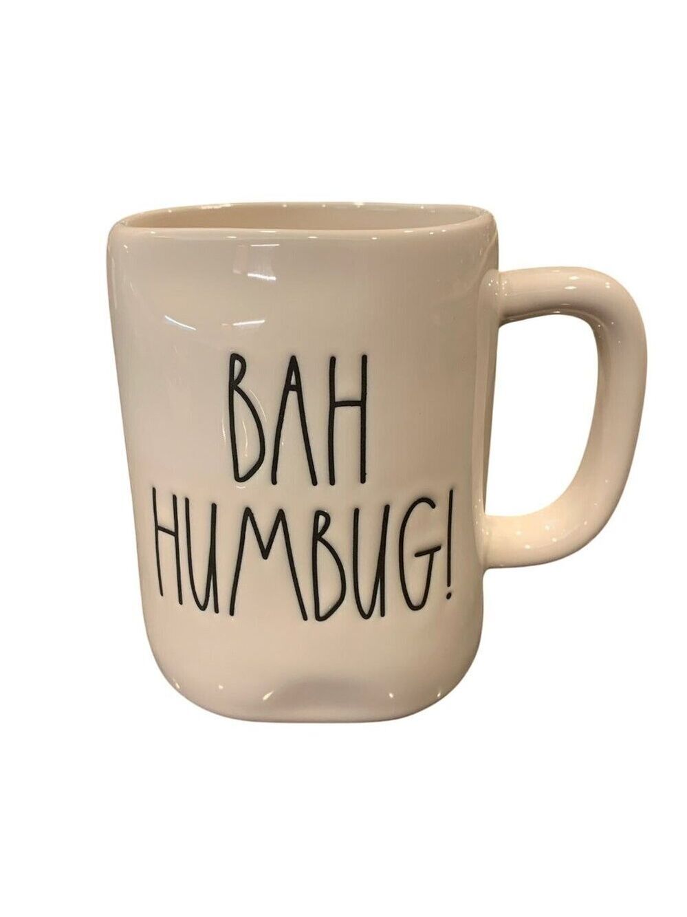 Rae Dunn Bah Humbug Christmas Mug Holiday Funny Cup Grinch Kitchen Decor